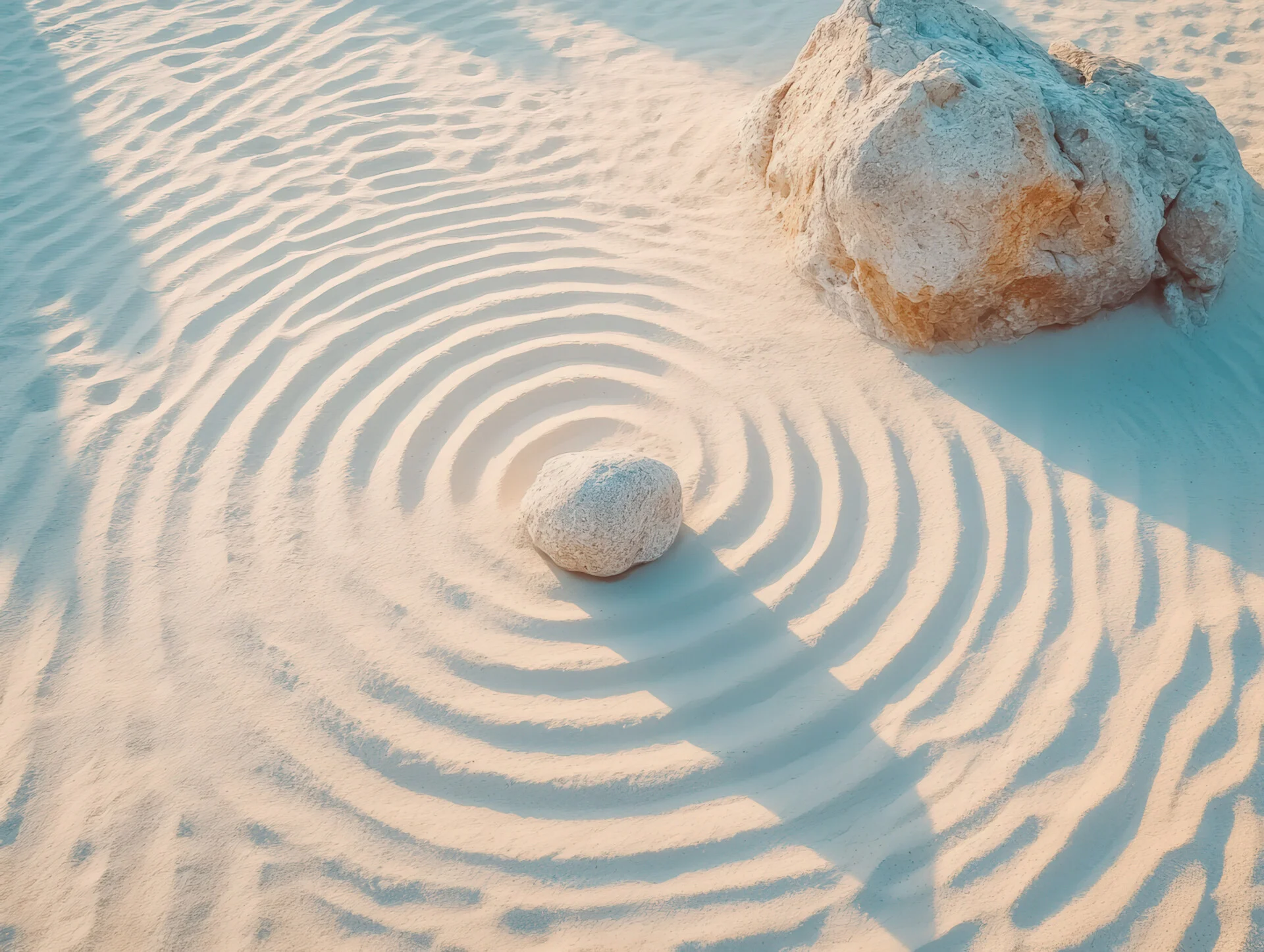 Kreise im Sand